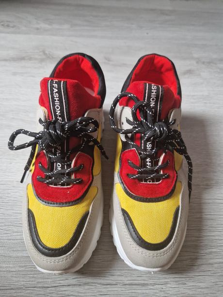 Dámske farebné sneakers tenisky, 37