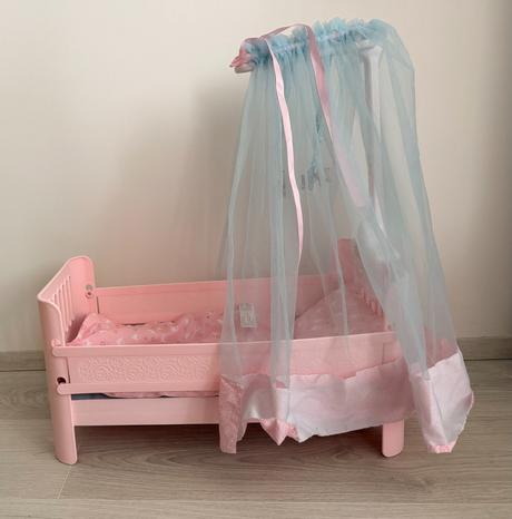 Postieľka pre bábiky baby annabell s baldachýnom, 