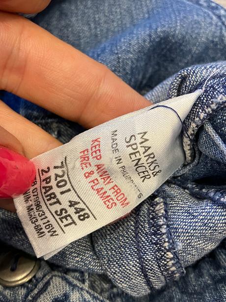 Dievčenské rifle na traky macko pooh (68), marks & spencer,68