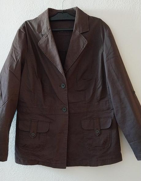 Hnedý jarný/jesenný kabátik, xl