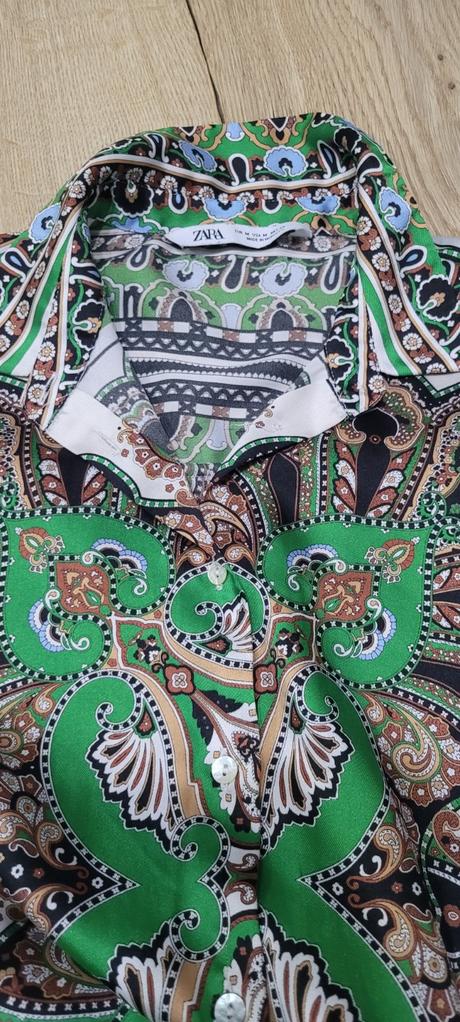 Saténová košeľa zara, zara,m