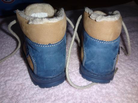 Zimné kožené topánky nové, 19