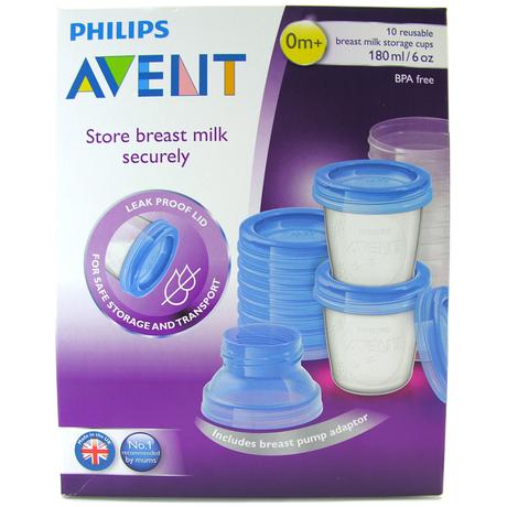 Avent scf618/10 pohárik 180 ml. na uskladnenie mat, avent