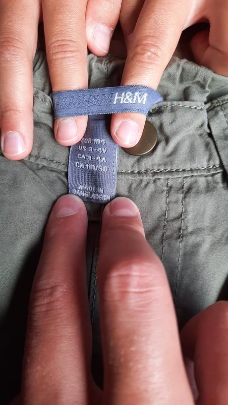 Šedé kraťasy pre chlapcov, h&m,104