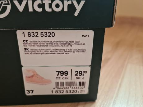 Zimné topánky, cena s poštou, victory,37