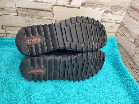 Rieker 38 - dámske zateplené modré topánky, rieker,38