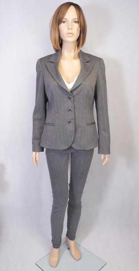 Kvalitné sivé sako per una, 40