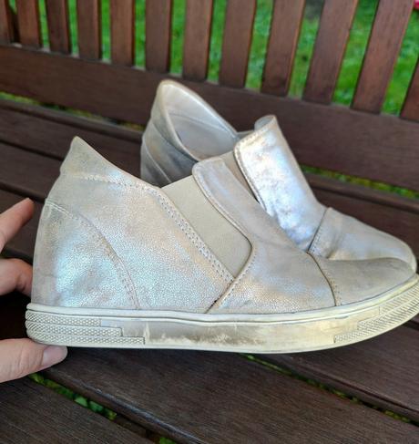 Pohodlné kožené topanky, 37