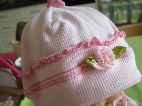 2ks bavlnené prechodné čiapočky, 74