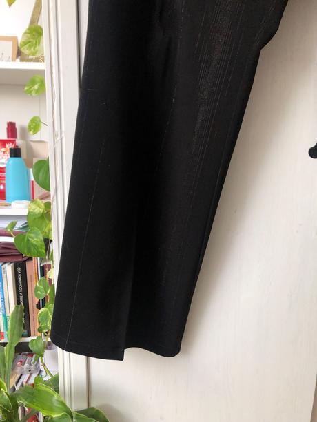 Elegantné čierne nohavice/ slavnostne nohavice, 5xl