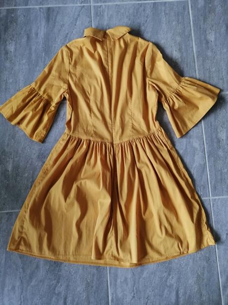 Žlté pohodlné šaty envy, vs, s