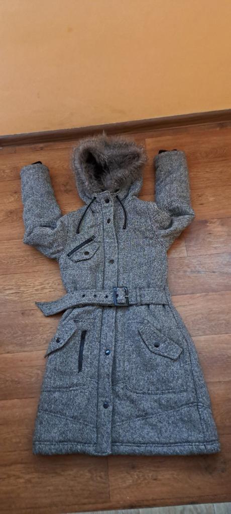 Damska zimna bunda, s