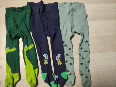 Pošta grátis - 3x pančušky 74/80, h&m,80