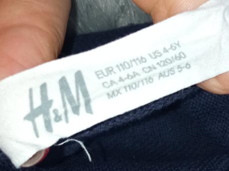 Dievčenský sveter dúha h&m (110-116), h&m,110