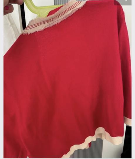 Love moschino červený krátky sveter, moschino,m