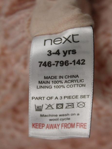 Pletené rukavice so šálom next 3-4 r.a, next,104