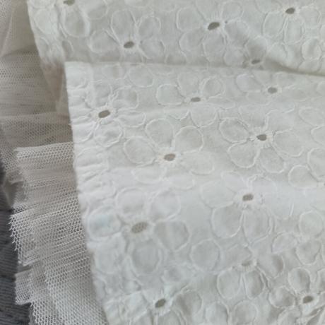 Biele madeirové šaty s mašličkami, h&m,92