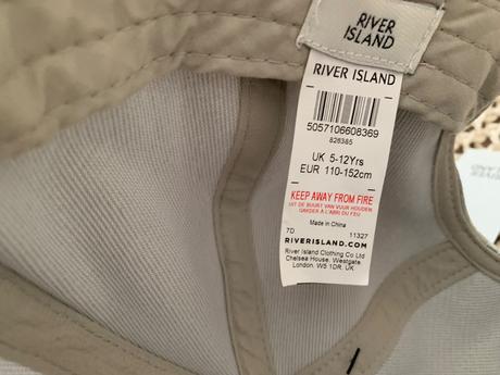 2ks šiltovka river island na 7-12 rokov, river island,152