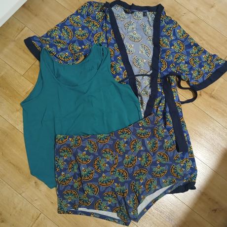 Letné pyžamo + župan s opaskom, tchibo,44