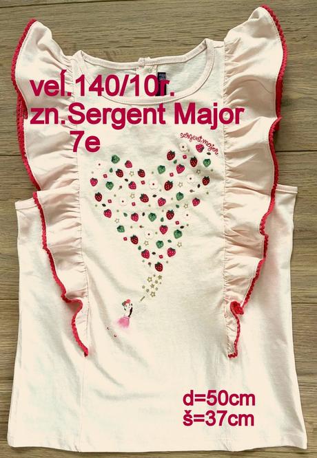 Dievčenská blúzka veĺ.140/10r., zn.sergent major, sergent major,140