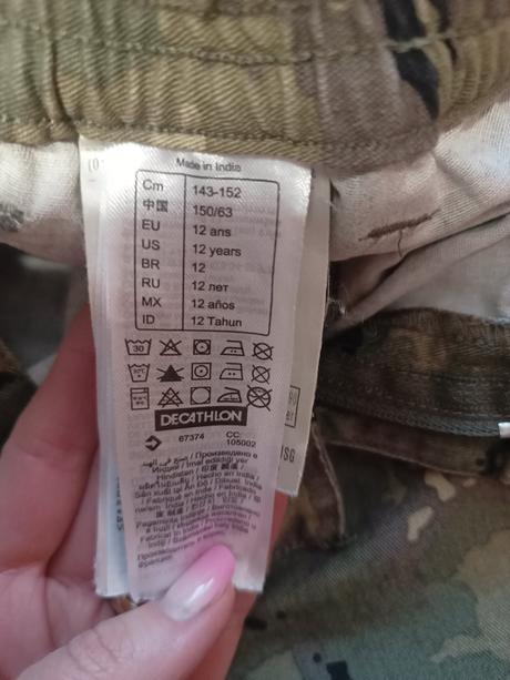 Chlapčenské maskačové nohavice, decathlon,140