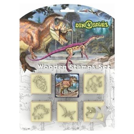 Drevené pečiatky dinosaury, 
