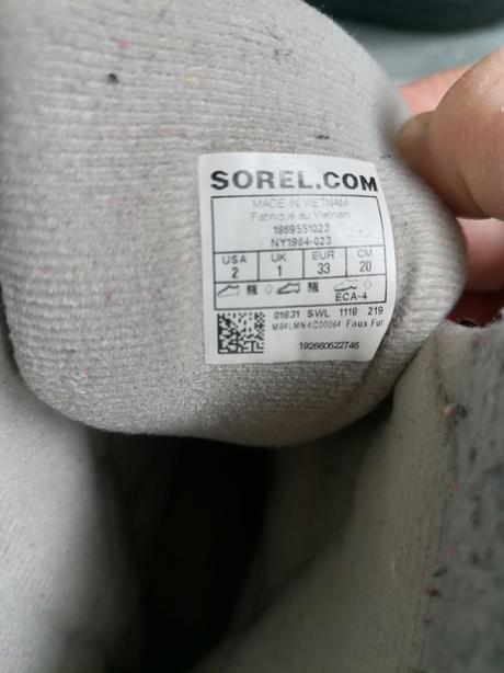 Snehule sorel vel. 33, sorel,33