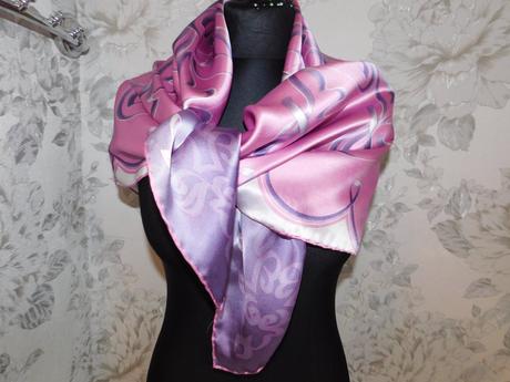 Aker kvalitná luxusna hodvabna elegantná šatka, xl