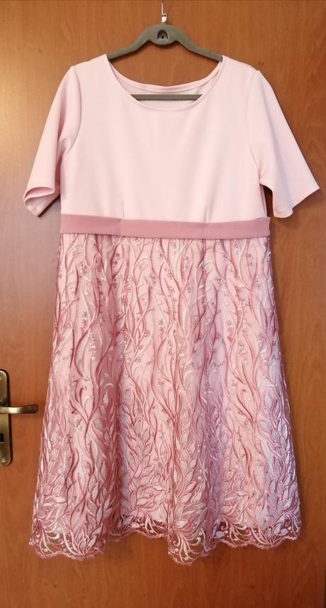 Príležitostné šaty mama a dcéra s kabátikom 44-46,, 46