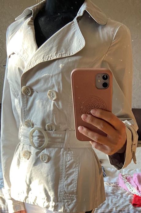 Sivý prechodný kabát, orsay,36