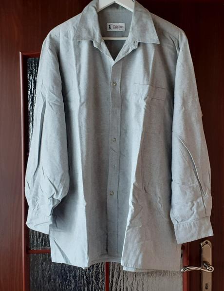 Pánska košela, sivá, xl, xl