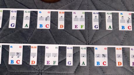 Farebné noty pre začiatočníkov - 81 klávesový,