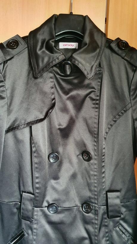 Čierny trenčkot orsay 36 alebo s, orsay,36