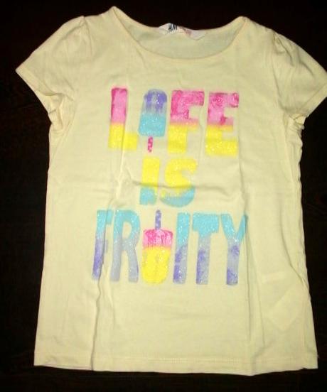 Milé zmrzlinkové tričko pre 6-8 roč. slečnu, h&m,128