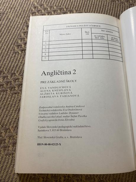 Angličtina 2 pre základné školy,