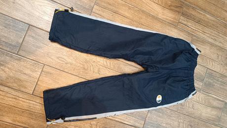 Zateplené nohavice modre, 140