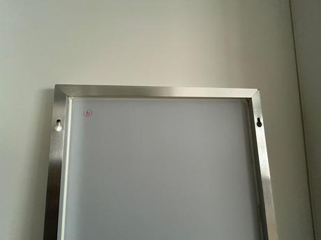 Zrkadlo 40x160 na výšku strieborne, 