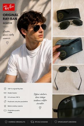 Ray-ban slnečné okuliare v puzdre, ray-ban