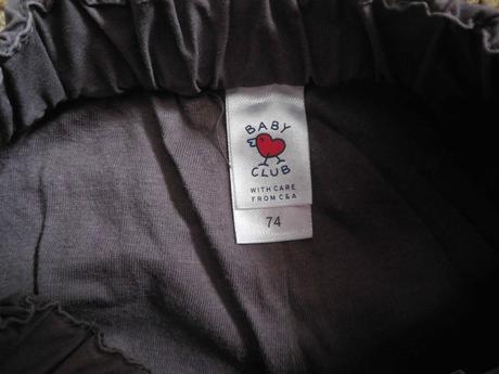 Podšité nohavice, baby club,74