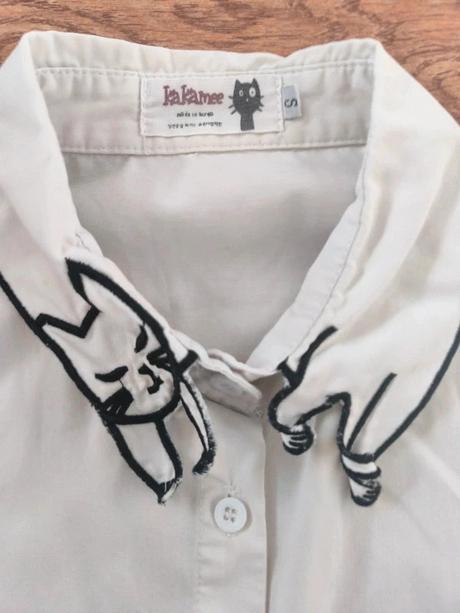 Košeľa s mačacím límcom, xs