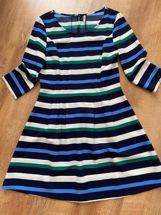 Šaty pruhované, stradivarius,m