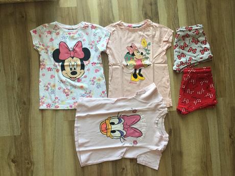 Tricka s minnie, kratasy + zadarmo tricko s daisy, 104–116