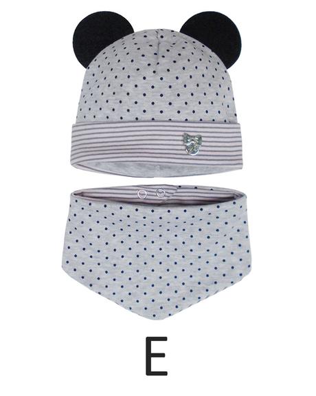 Komplet - prechodná čiapka, nákrčník ajs 38-001, ajs,62 / 68 / 74