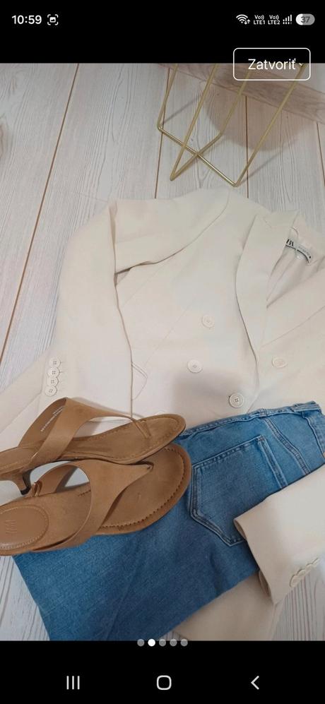 Kremove sako zara, zara,xs