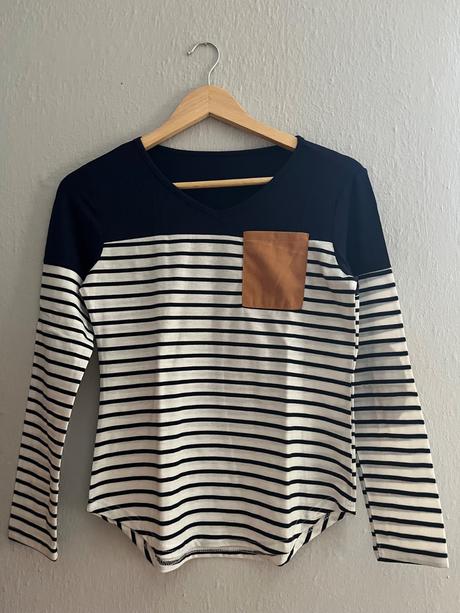 Pásikavého tričko, s