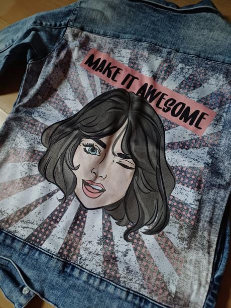 Štýlová riflovka s aplikáciou 116/122, 116