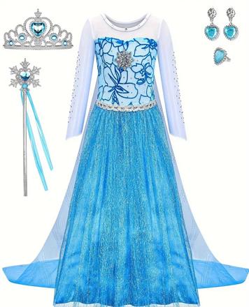 Elza kostým, frozen šatky s doplnkami, 