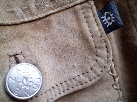 Kožený kabátik m-l, l