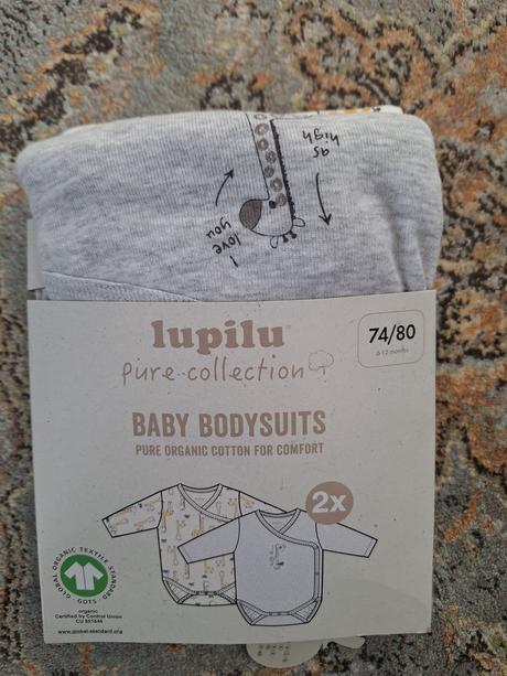 Body s dlhými rukávmi "žirafa" ,2 kus, lupilu,74 / 80