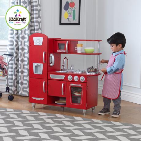 Kidkraft detská kuchynka red vintage,